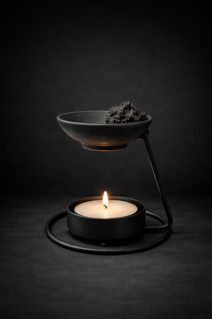 Handmade Oil Burner and Lava Stones