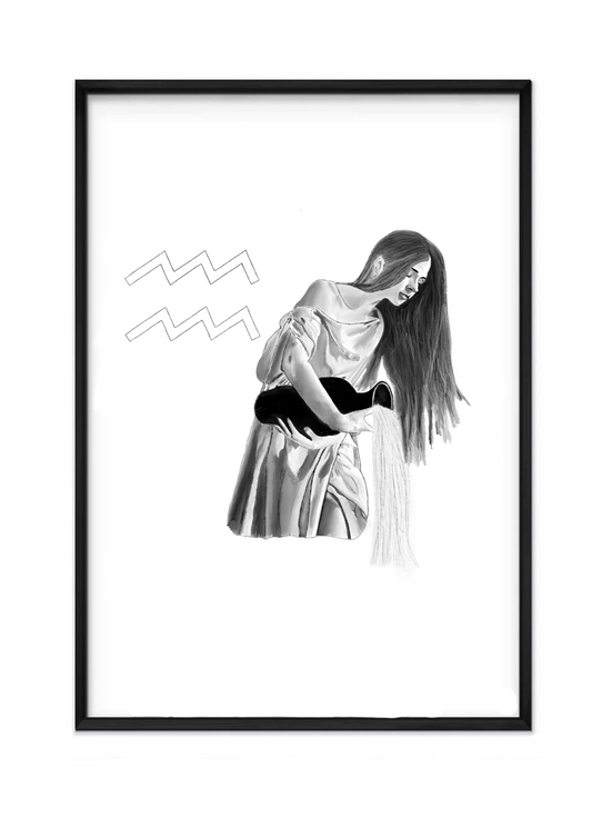 Download and print out the Aquarius Zodiac